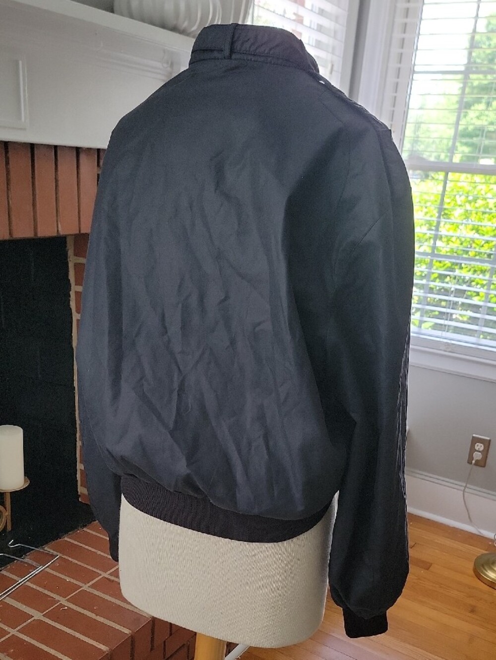 Members Only Black Zip-Front Bomber Jacket - Picture 4 of 5